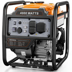 4000W Portable Inverter Generator, Low Noise Technology, 30A RV Outlet, Suitable for Home Emergencies, Emergency Use, and Camping, Can Handle Extreme Snowstorms and Hurricanes, Complies with EPA Standards