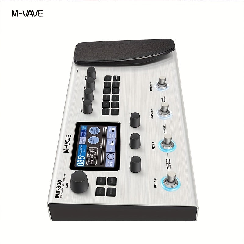 M-VAVE MK-300 Electric Guitar Comprehensive Effect Device, Accompaniment Loop, Analog Speaker And Sound Card Equipment, Bass Phrase Loop Drum Machine
