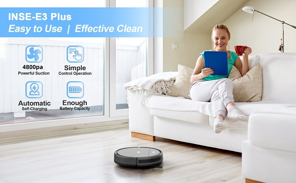 2026 Robot Vacuum Cleaner with 7000Pa Powerful Suction, Tangle-free Pet Hair Extraction, And A Detachable Mop, It Sweeps, Vacuums, And Mops Hard Floors And Carpets Effortlessly.
