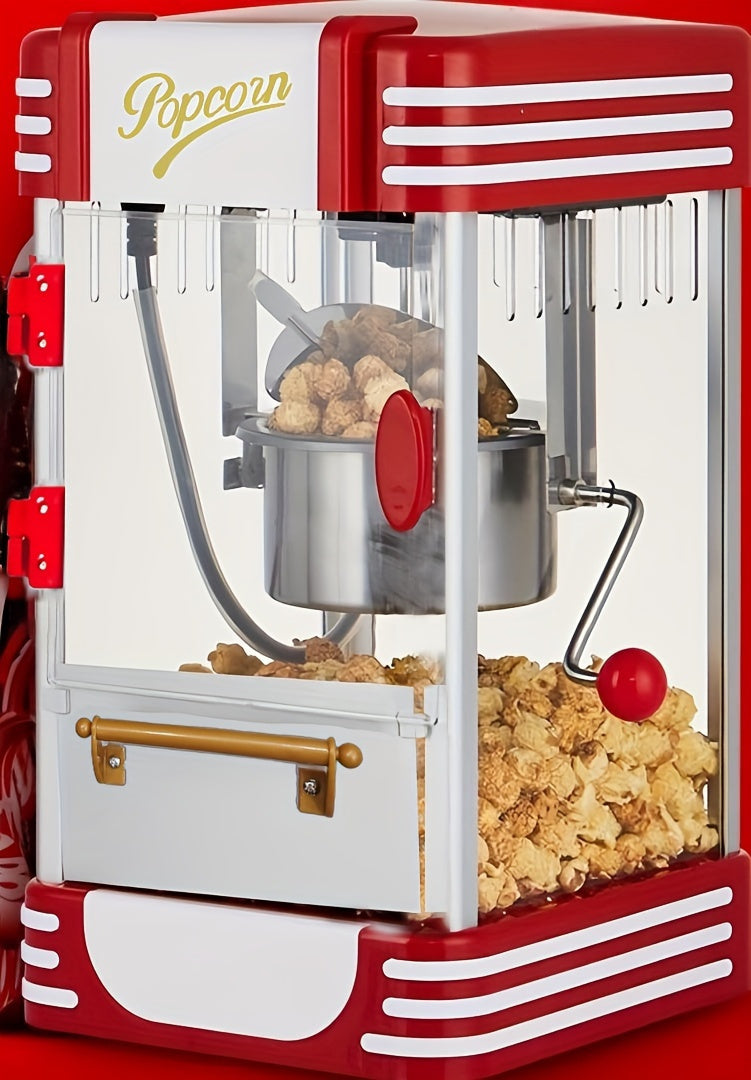 Home Commercial Popcorn Machine Automatic, Party, Desktop High Quality, Simple and Easy to Operate, Miniature Popcorn Maker