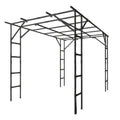 Sturdy Black Metal Arched Grape Trellis | Climbing Pergola, Fence Specifically For Vine Plants, Suitable For Balconies, Backyards, Villa Gardens, Durable And Easy To Install