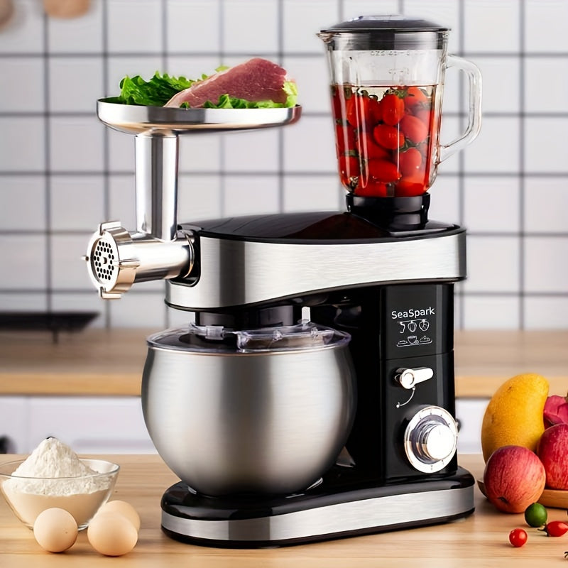 One Kitchen Electric Mixer, Featuring a 5-In-1 Design with Six Speed Settings And a Pulse Function, Comes with a 6.3QT Stainless Steel Bowl, Dough Hook, Mixing Attachment, Egg Whisk, And Spatula