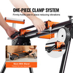 Miter Saw Stand 550lbs Load Capacity Steel Collapsible Stand for Miter Saw