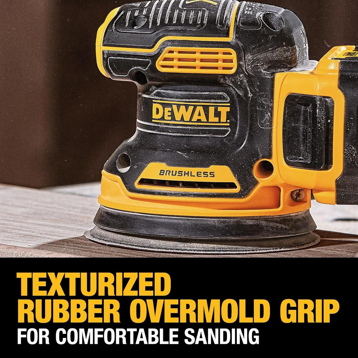 DEWALT 20V MAX Orbital Sander Cordless, 5-Inch Sander Tool, 2.Ah, 8,000-12,000 - DCW210D1