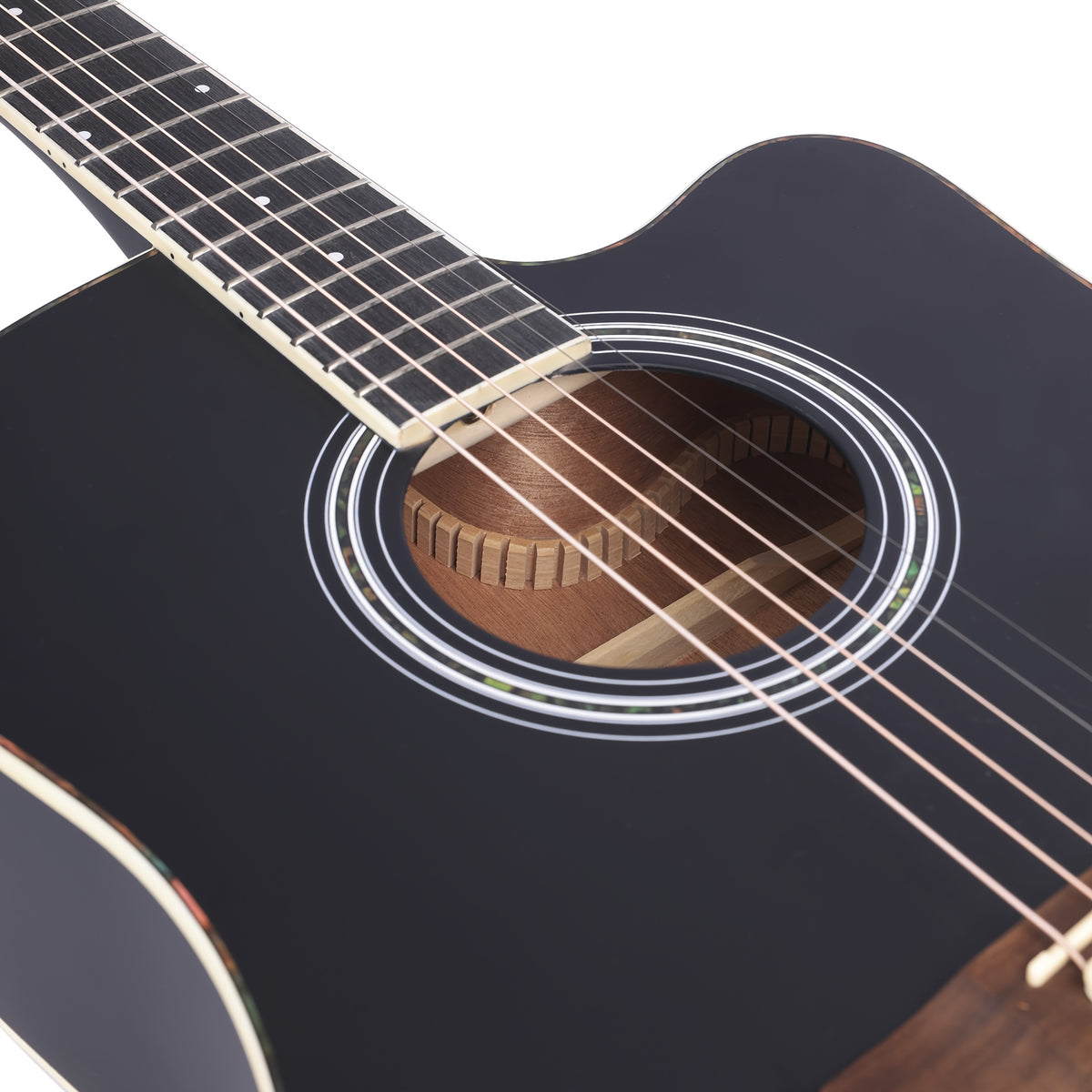 [Beginner Kit] WINZZ TG-A4 41-Inch Acoustic Cutaway Guitar Package for Beginners Adult Teen - Starter Kit, Glossy Sunburst