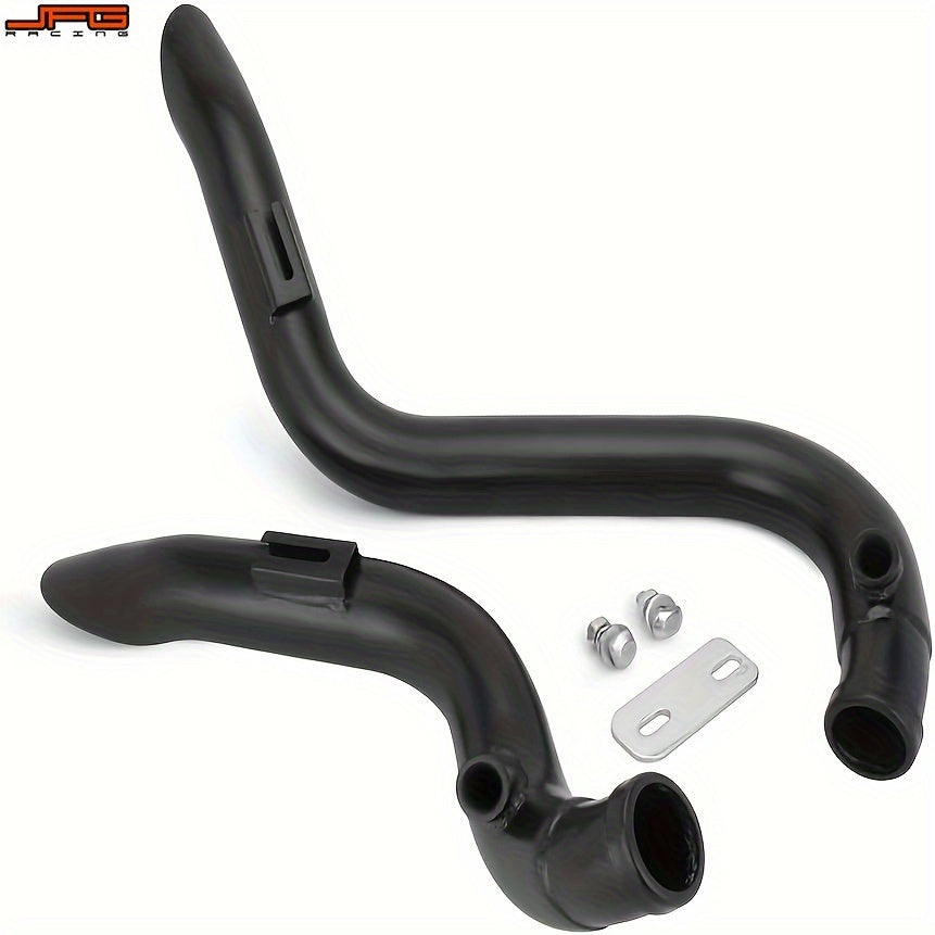 JFG RACING Sportster Exhaust 2.0" Slip-On Exhaust Pipe Stainless Steel for Iron 883 Sportster 1200 Models with FORWARD solely Touring Models Dyna Fxd & Fxdwg Models Black
