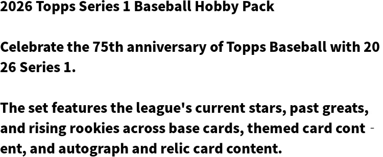 2026 Bowman Baseball Trading Card Factory Sealed Mega Box +2026 Topps Series 1 Baseball Hobby Pack Bundle Pack