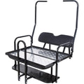 For 1982-2000 Club Car DS Golf Cart Flip Folding Rear Back Seat Kit w Grab Bar