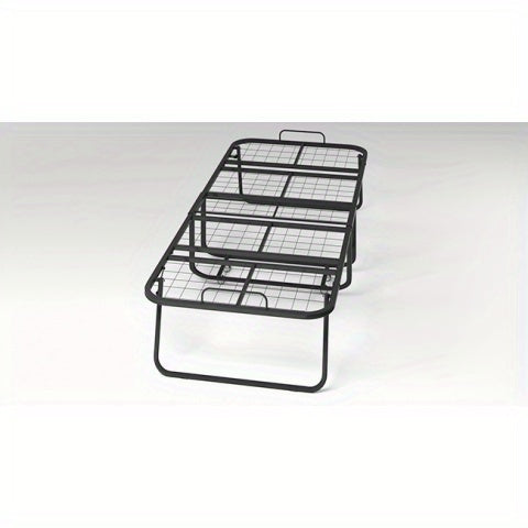 Folding Bed with 4 Inch Memory Foam Mattress, Single Rollaway Bed for Guests, Space Saving Portable Bed with Lockable Wheels, Easy Assembly& Moving, 75 x 31(Standard)