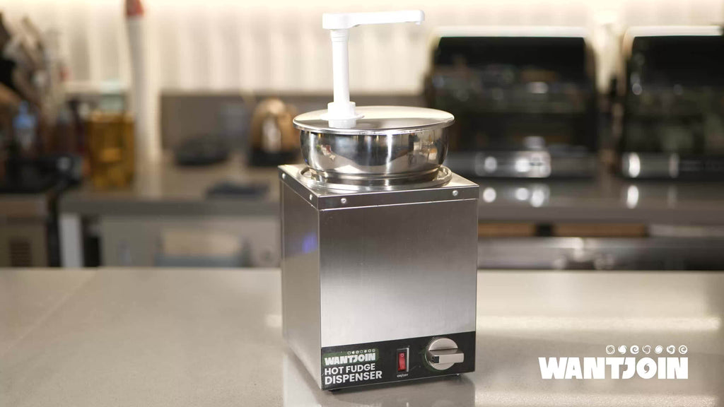Premium Nacho Cheese Dispenser - Commercial-Grade Stainless Steel Pump Dispenser with Adjustable Temperature Control