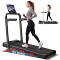 Compact Foldable Treadmill for Home And Office, Featuring 16% Incline, 2.5HP Silent 45dB Motor, 300Lbs Capacity, Adjustable Speed 0.6 to 6.2 MPH, Nonslip Handle Bars, Six Layer Cushioning Running Belt, LED Display