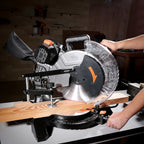 12" Blade 15Amp Sliding Compound Miter Saw with Aluminum Alloy Guard, 3800 RPM, Double-Bevel 45° And Dual Miter 45°, Max 13.2" X 4.1" Cutting Capacity, Dado Slot, 9 Positive Stops, Ideal for Woodworking Projects
