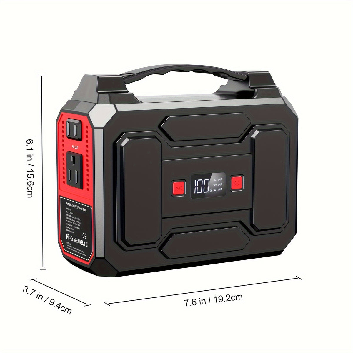 [Outdoor Camping Easter Gif] 100W 146Wh Portable Power Station Solar Generator with Foldable Solar Panel Charger, Laptop Phone Backup Battery Power Bank with AC, DC USB USB-C Output And LED Light for Outdoor Camping Traveling Adventure RV Trip Home Emerge