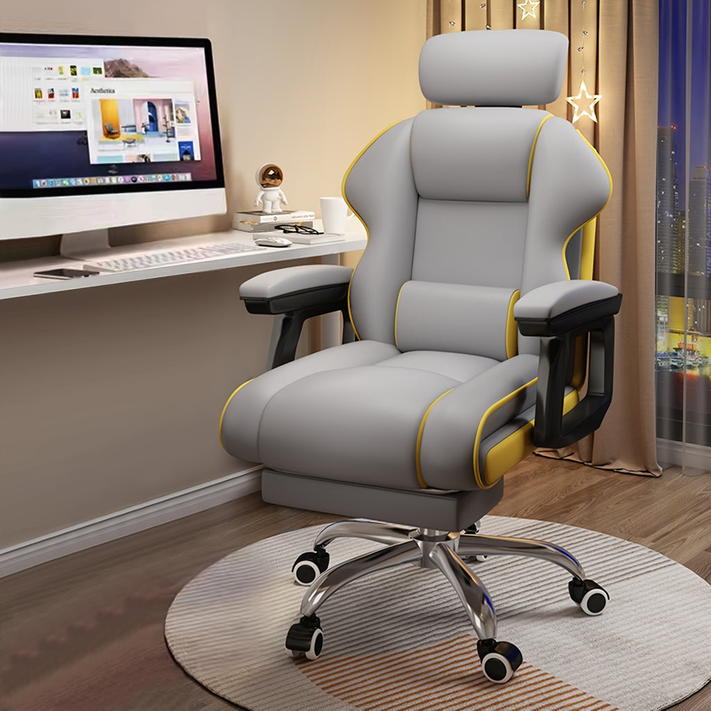 Advanced Computer Chair Home Desk Chair Ergonomic Height Adjustable Chair, Long Chair Armrest-advanced Office Chair Adjustable Height