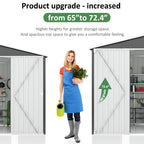 Outdoor Storage Shed, Metal Shed with Updated Frame Structure And Lockable Doors, Large Shed Upgrade Height Ideal for Garden, Backyard, Patio Utility And Tool Storage