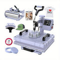 Professional 5-in-1 Heat Press 12x15 Inch with 30oz Tumbler Press, Swing Away Design, Digital Sublimation Machine for T-Shirts, Tumblers, Hats & Plates