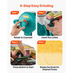 Electric Grain Mill Grinder, 1500W Commercial Spice Pulverizer for Dry Grains, Coffee, Cereals and Pepper