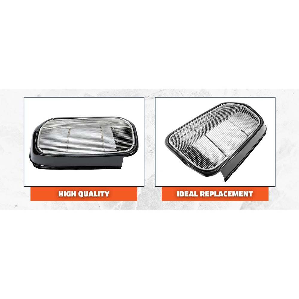 Front Grille Shell Insert Compatible with Ford 1932 Models Model B/BB / 18 Polished Stainless Steel (Without Crank Hole)