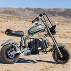 Gas Mini Chopper Bike, DB003 Model 40CC4-Stroke Dirt Bike with Big Headlight, Rear Shock Absorber, Metal Frame, Disc Brakes, Max Load 165Lbs, Up to 20Mph, Product name: gas mini dirt bike, chopper bike