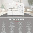 Sewing Machine -59 Needle Pedal Sewing Machine, 705 Multifunctional Home Sewing Machine, Two Options for Double Needle Sewing Mode And Single Needle Sewing Mode, Capable Of Sewing Up to 6 Layers Of Fabric, Meeting DIY Sewing Needs