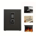 [Security Safe Box] FABAO for Home Safe Box, 2.0 Cuft Security Safe with Digital Keypad, Personal Document Safe with LED Light And Shelf, Drawer for Home Dorm Office Hotel Business