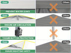 10x10ft One-Push Pop-Up Canopy Tent with 4 Removable Walls for Adjustable Outdoor Event Shelter