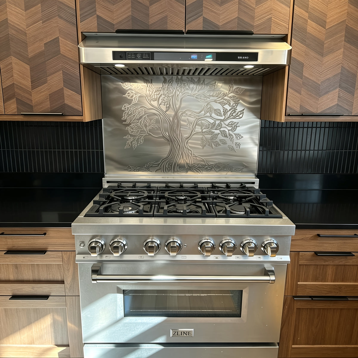 30/36-inch 900 CFM Smart Cabinet Range Hood, Four-speed Wind Control, Voice/gesture/touch Control, Low-noise Design, Stainless Steel + Tempered Glass, Dual Motor Power, Ultra-slim Body, Suitable for Modern Kitchens