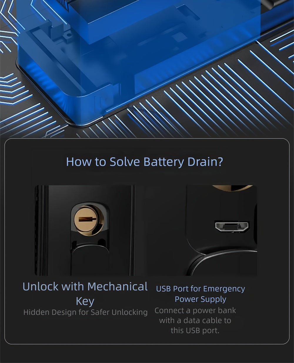 Modern AI Smart Lock with 3D Facial & Fingerprint/Palm Vein Biometric Entry, Keyless Door Lock Suitable for Home/Office, Remote Video Intercom System, Mobile App, Password/Key Entry, Smart Door Lock for Apartments