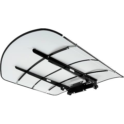 Tractor Canopy Compatible with All ROPS 48-3/8" X 48-3/8" Equipped Tractors and Mowers with a 2" x 2" or 2" x 3" ROPS (Will Add About 4'' to The Height of The Tractor, Red/Orange/Green/Wthite)