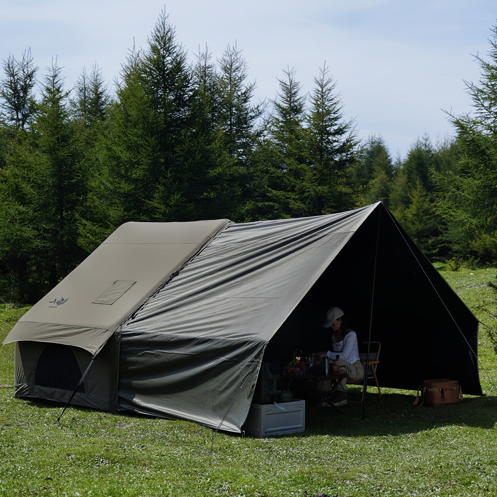 PAKICETUS Inflatable Tailgate Tent, Summer Camper Van Rear Awning with Breathable Mesh Design, Quick Airflow High Quality Inflatable Camping Tent, Universal SUV Hatchback Truck Tailgate Awning, Suitable for Outdoor Off-Road Road Trips and Summer