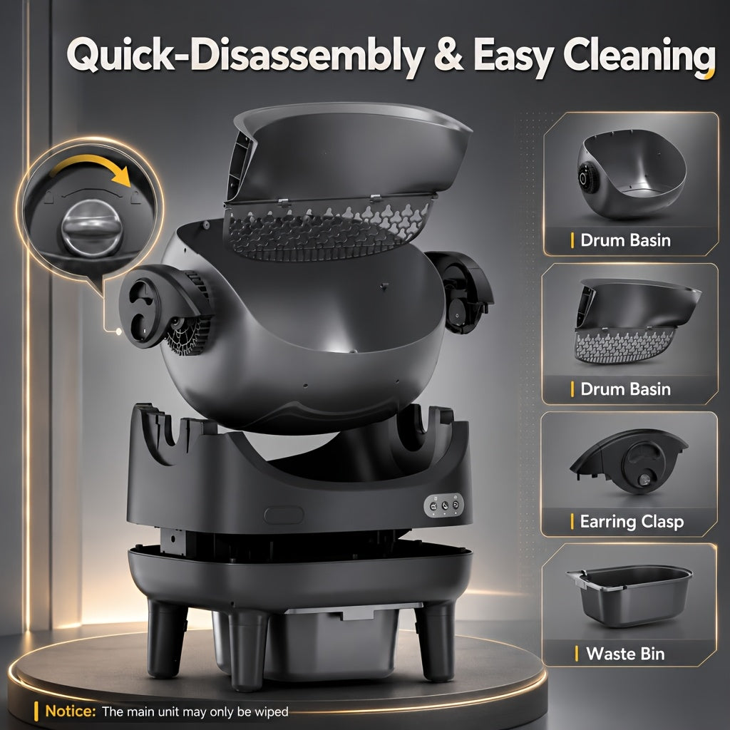 [Smart Self-Cleaning Litter Box] Extra-Large Smart Self-Cleaning Litter Box With Built-In Sensors, Large-Capacity Waste Compartment, 14-Day Automatic Cleaning, Open Design, Ideal For Multi-Cat Households