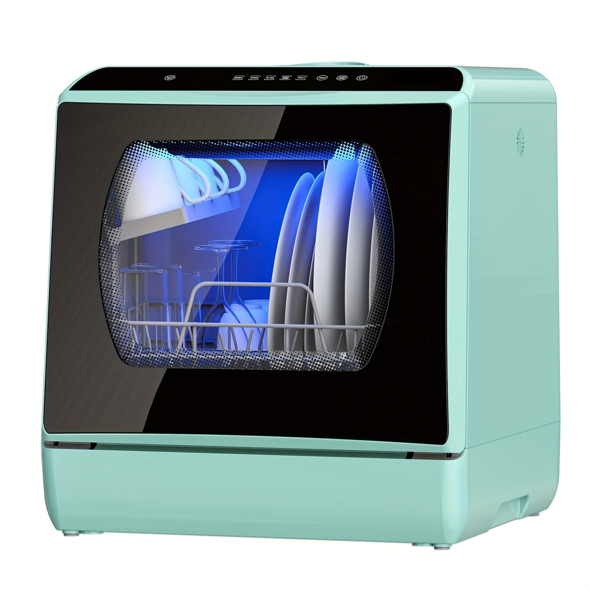 Portable Countertop Dishwasher, 5+1 Program Compact Mini Dishwasher With 5-Liter Built-in Water Tank And Air Dry Function, Dual Water Supply Mode, Ideal For Apartments And RVs