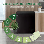 WANAI 5.0 Cu.Ft Chest Freezer with Removable Basket, Top Open Door Compact Freezer with Adjustable Temperature for Home/Kitchen/Office/Dorm BLACK