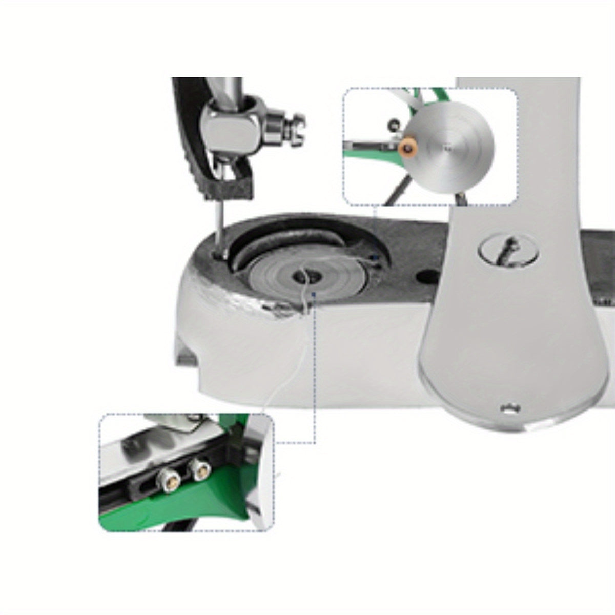 Manual Faux Leather Sewing Machine with 360° Rotating Foot - Heavy-Duty Portable Sewer Suitable for Leather, Shoe & DIY Projects, Compact Manual Operation, Easy Assembly, Durable Aluminum Alloy (for home, Clothing Factories)