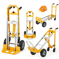 [Heavy Duty Folding Truck] Danrelax 4-In-1 Heavy Duty Folding Hand Truck 1000 Lbs Capacity, Convertible Cart And Platform Dolly, Lightweight Heavy Duty Moving Truck for Warehouse, Garage, Travel, Delivery