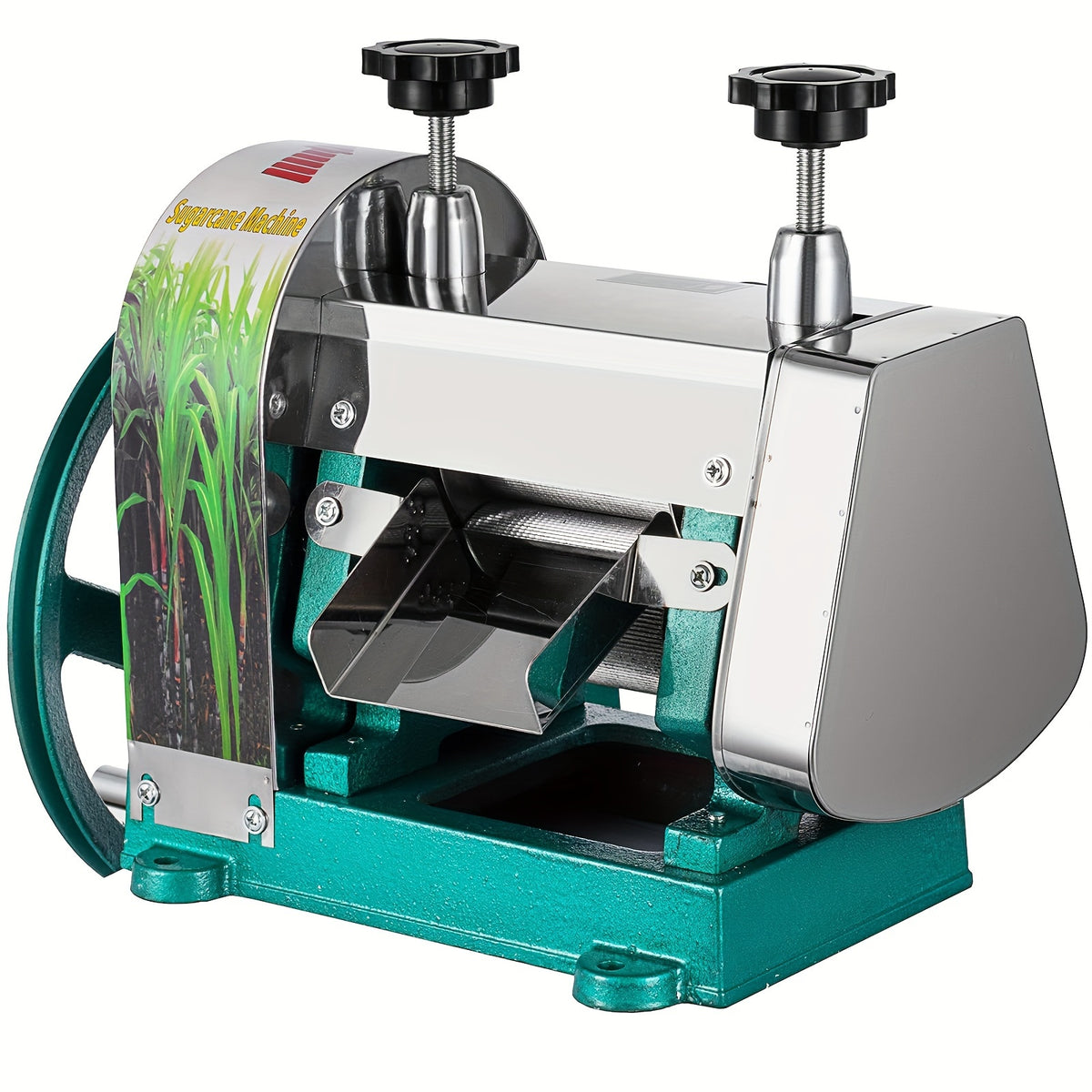 Manual Sugarcane Juice Machine, Stainless Steel Sugar Cane Juicer, Commercial Sugar Cane Press Extractor with Handwheel Efficient Juicing 110 Lbs Output Per Hour; Fruit & Vegetable Tools, Kitchen Utensils & Gadgets, Manual Juicers, Reamers