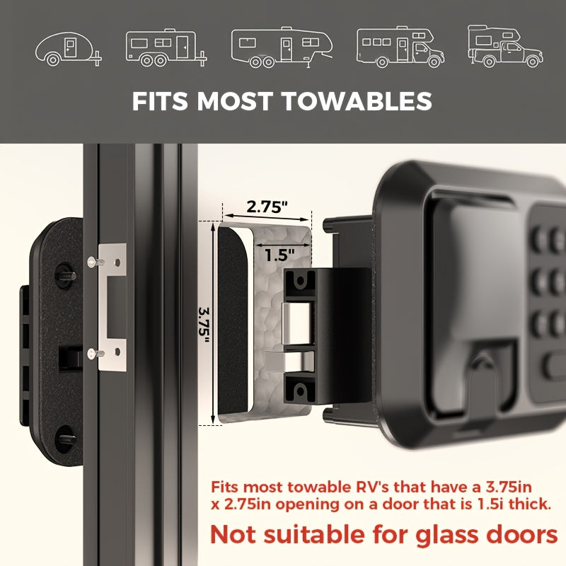 RV Door Locks - Keyless Entry Systems for RVs - RV Accessories - RV Replacement Parts - Trailer Door Locks - Digital Keypad Locks - Remote Controls - Three-in-one Unlocking System (mechanical Key, Keypad, And Remote) - Perfect Gift Ideas - Holiday Gifts.