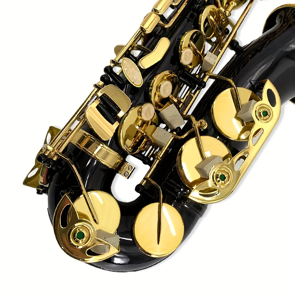 WUQIMUSC Alto And Soprano Saxophone | E-Flat Alto/B-Flat Soprano Available | Multiple Colors And Golden Lacquer End | Handcrafted | Full Kit with Case And Mouthpiece | Ideal Easter Gift for Friends, Him And Her Wind Instruments