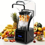 Professional Silent Blender | 61Oz Intelligent Blender | Kitchen Blender with Noise Isolation | 5 Automatic Settings | 1.8L Durable Safe Container | Triple Noise Dampening | Detachable Splash Shield | Continuous Heavy-Duty Operation
