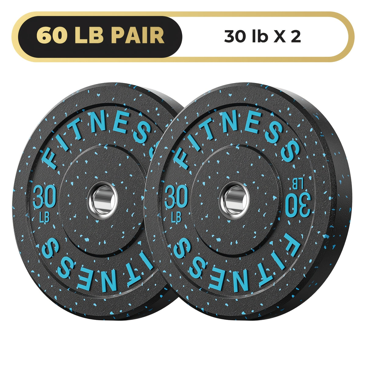 High Bounce Bumper Plates, 2-Inch Weight Plates for Weight Lifting And Strength Training, Colored Rubber Weight Plates for Home Gym