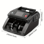 [Black Friday] Mixed Denomination Money Counter Machine, Value Counting, N70 Bill Counter With UV/MG/IR/MT Counterfeit Detection, 3.5" TFT Display Cash Counting Machine, Office Supplies, Black Friday