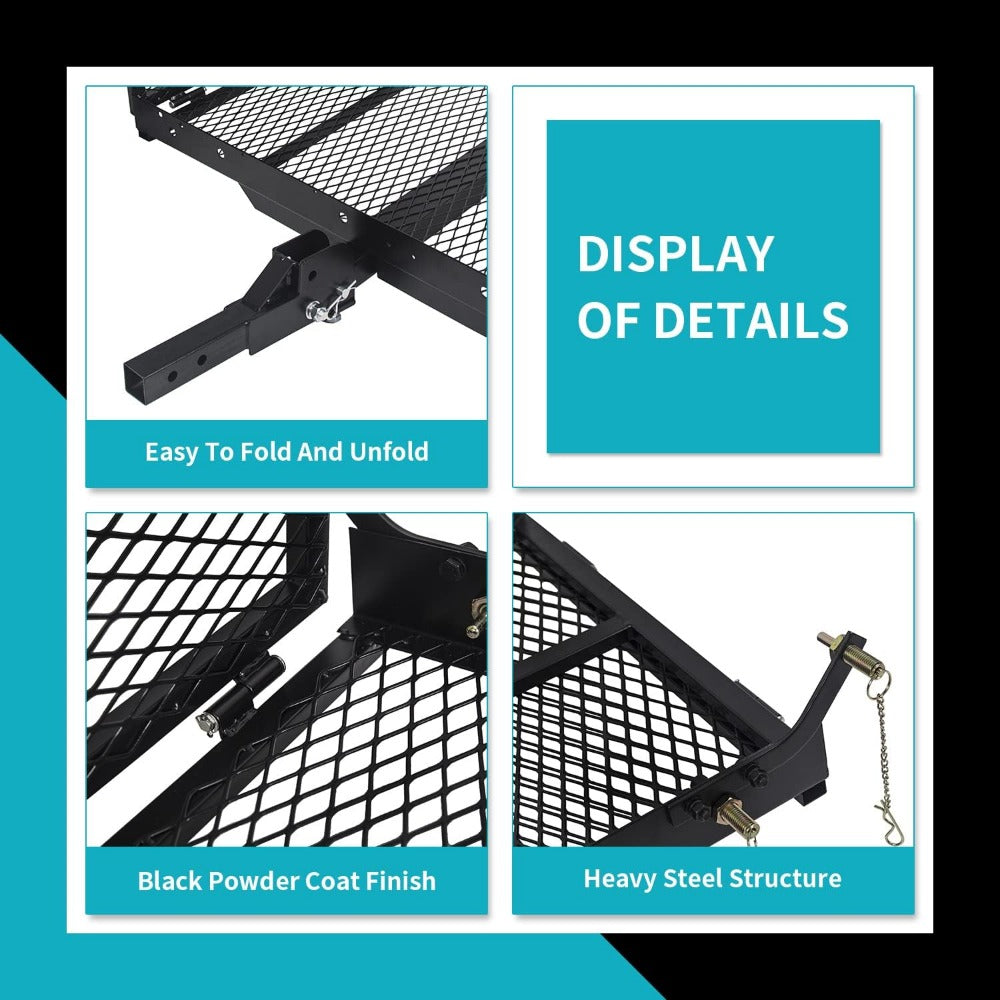 New Mobility Carrier Ramp Hitch Mounted for Wheelchair Electric Scooter with Rack Ramp 400 lbs (halloween & car accessories)