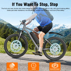 Road Electric Bike 720W Motor Top Speed 20-25MPH 375WH Battery 50 Miles Of Battery Life Suitable for Urban Commuting And Mountain Cross-country for Adults And Teenagers An Ideal Gift for Cycling Enthusiast