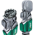 PGM Black Golf Cart Bag, 14 Way Silent Top Divider Premium Golf Bag with Ergonomic Handles & Rain Crove