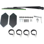 Full Glass Windshield for 2014-2018 Polaris RZR Models with Wiper and Black Aluminum Frame