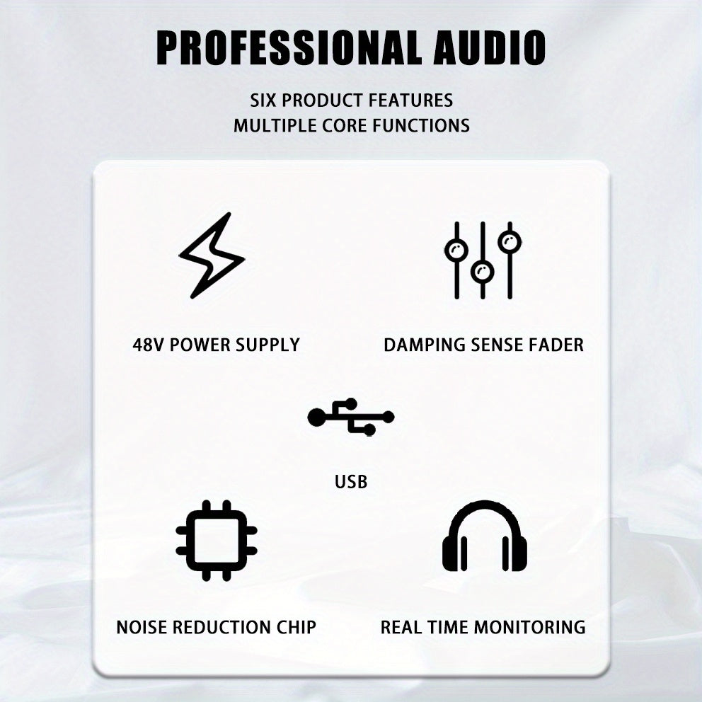 [Live Concert, Wedding DJ] Pro Audio Rack 8/ 12/ 16-Channel Mixing Console: Smartphone Wireless Control Via App, Studio-Grade 48V Phantom Power, 256 Multi-Fx with Parametric EQ | for Live Concert, Pub Stage, Wedding DJ And Corporate Events