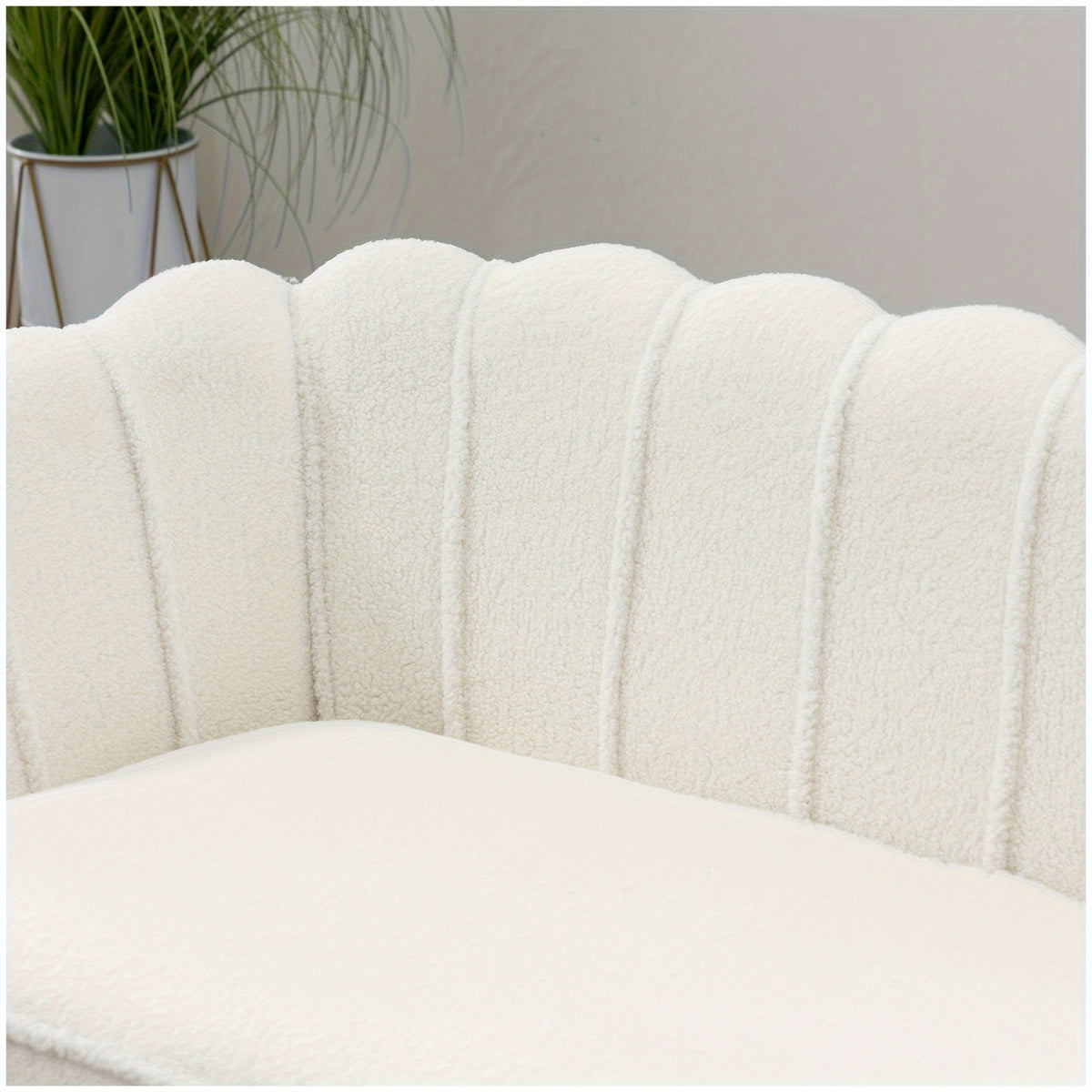 Comfy Loveseat Sofa Small Couch 2-Seater Sofa with Golden Metal Legs for Living Room, Bedroom, Apartment