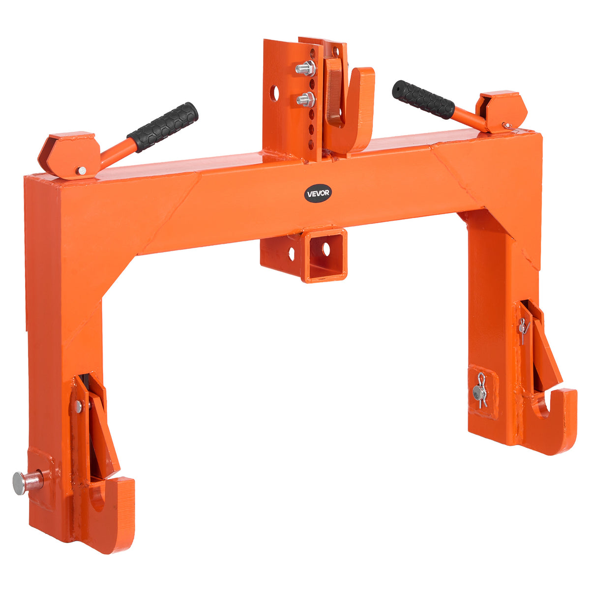 3-Point Quick Hitch with 2" Receiver Category 1 & 2 Tractor Hitch 3000lb Black/Orange/Green