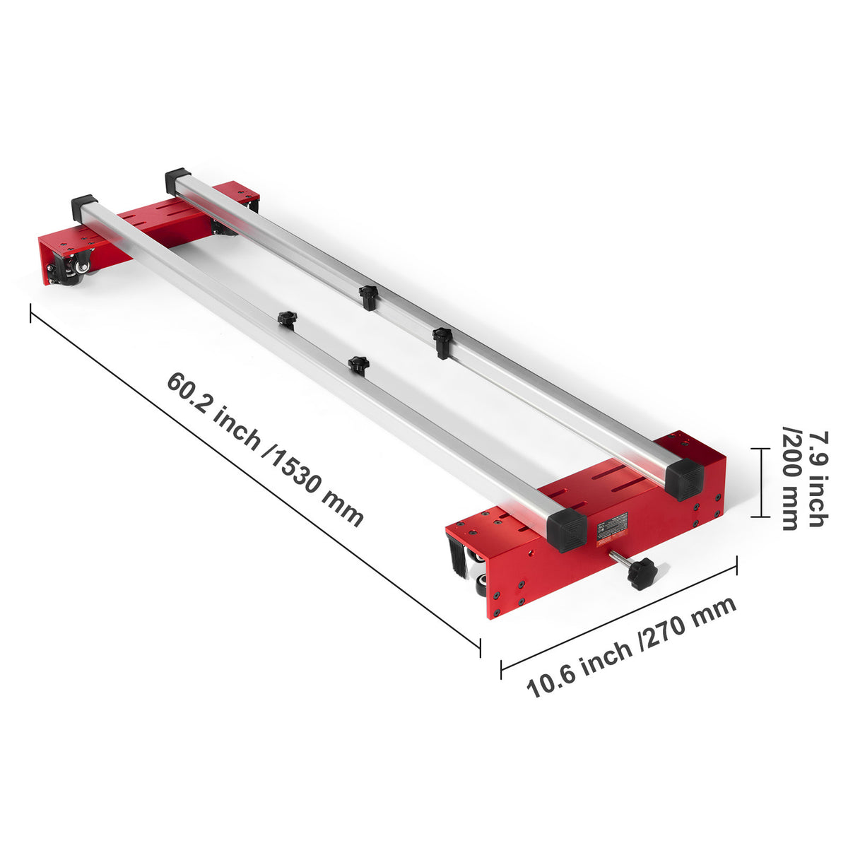 Router Sled Adjustable Wood Slab Flattening Mill Router Jig 60" Length