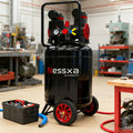 14 Gallon Ultra Quiet Air Compressor with 2 Quick Couplers 2HP 8.75 CFM, Max 115 PSI Pressure Oil-Free Tank, 70dB for Auto Repair, Tire Inflation 110V/60Hz